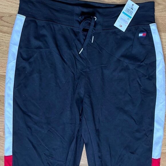 Tommy Hilfiger Womens Jogger Pants Elastic Waist Sportswear Black Size 0X NWT - Picture 3 of 12